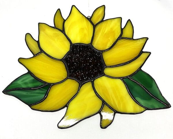 Stained Glass Hanging Sunflower Suncatcher