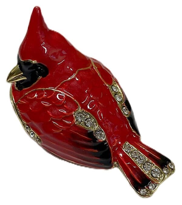 Cloisonne Cardinal Box